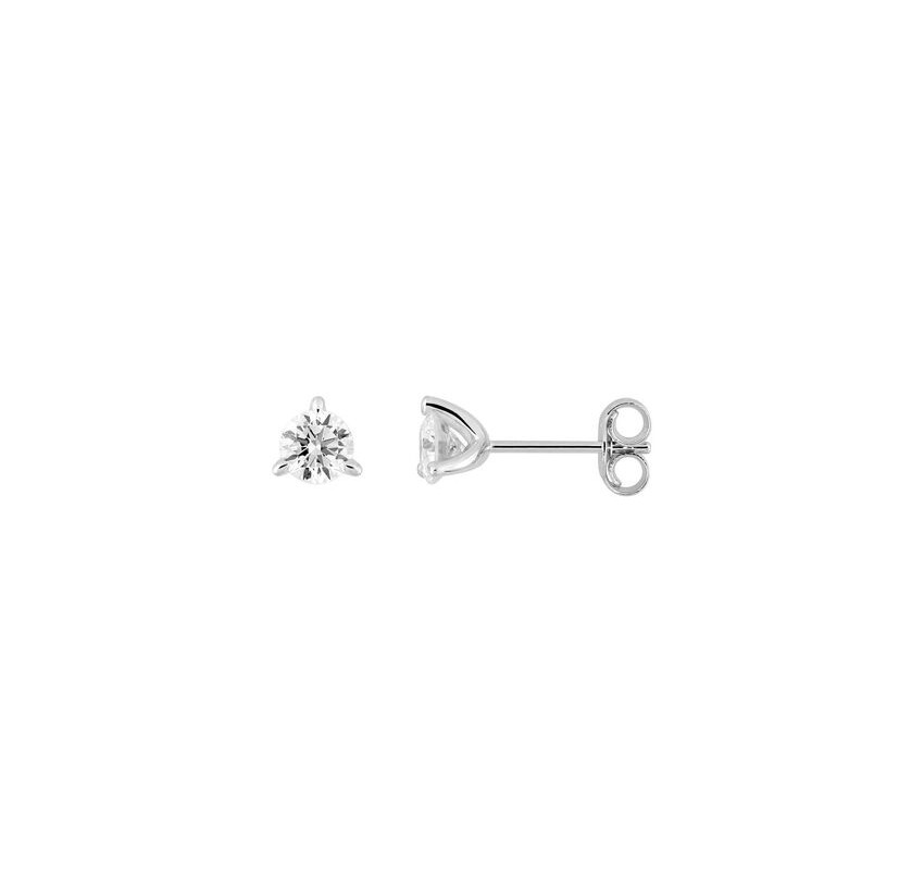 PENDIENTES ORO 9K DIAMANTE SYNT. 0.50K, 0.55GR