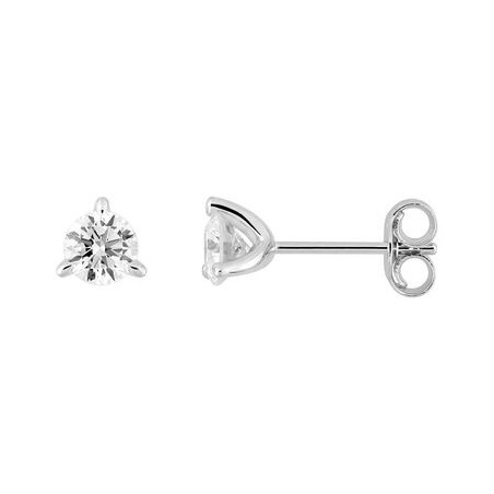 PENDIENTES ORO 9K DIAMANTE SYNT. 0.50K, 0.55GR