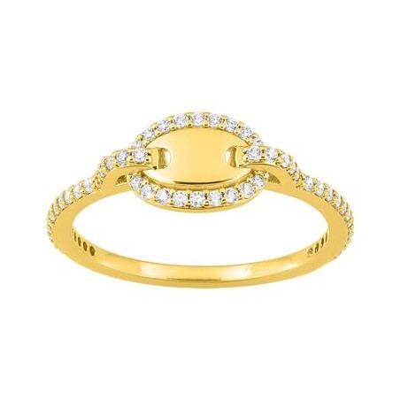SORTIJA PLATA DORADA CIRCONITA