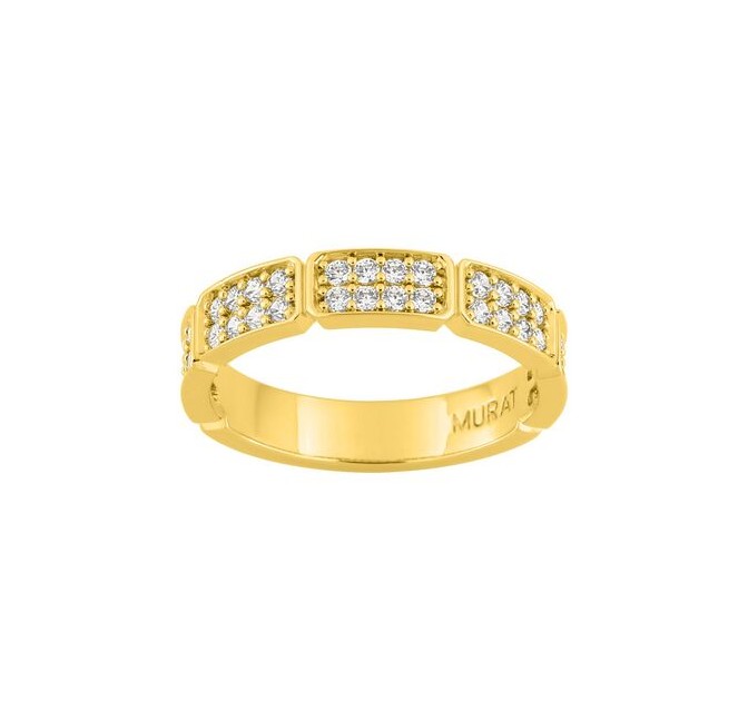 SORTIJA PLATA DORADA CIRCONITA