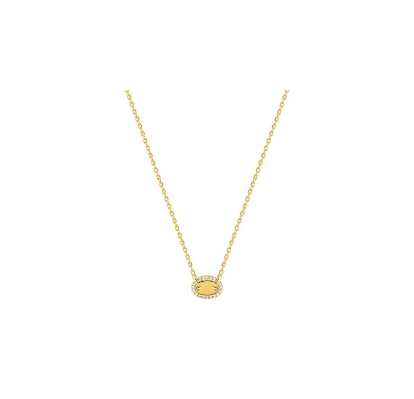 COLLAR PLATA DORADA 2.70GR
